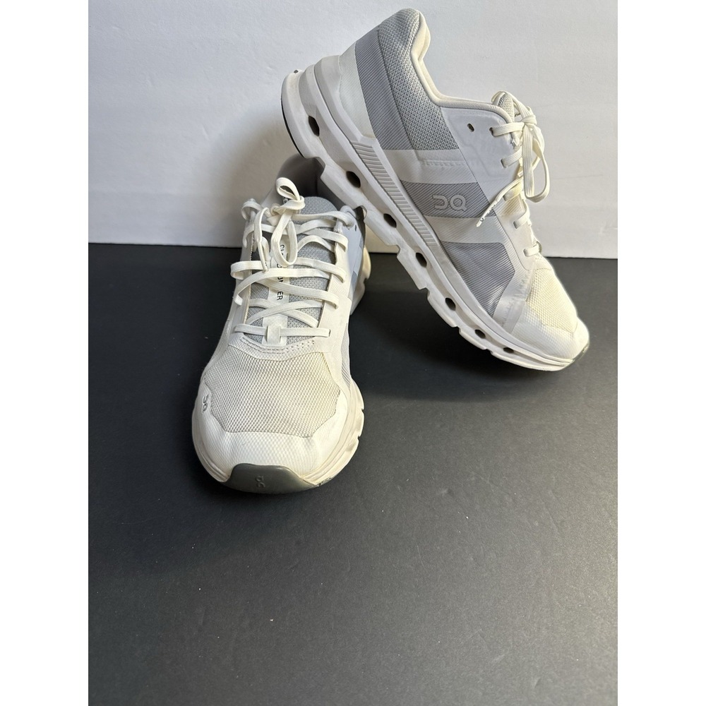 On Cloudrunner 2 Shoes Womens Size W9 Gray White Frost Running Athletic Sneakers
